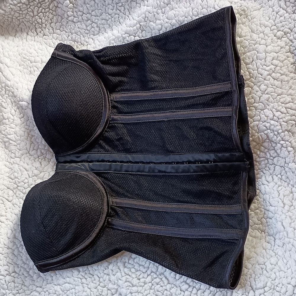 Shirley of Hollywood Fishnet Bustier Large